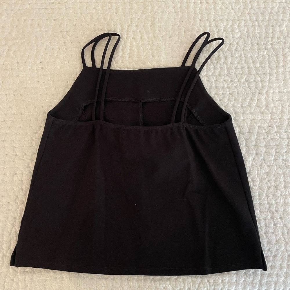 Eri + Ali Anthropologie Black tank small - Picture 2 of 3